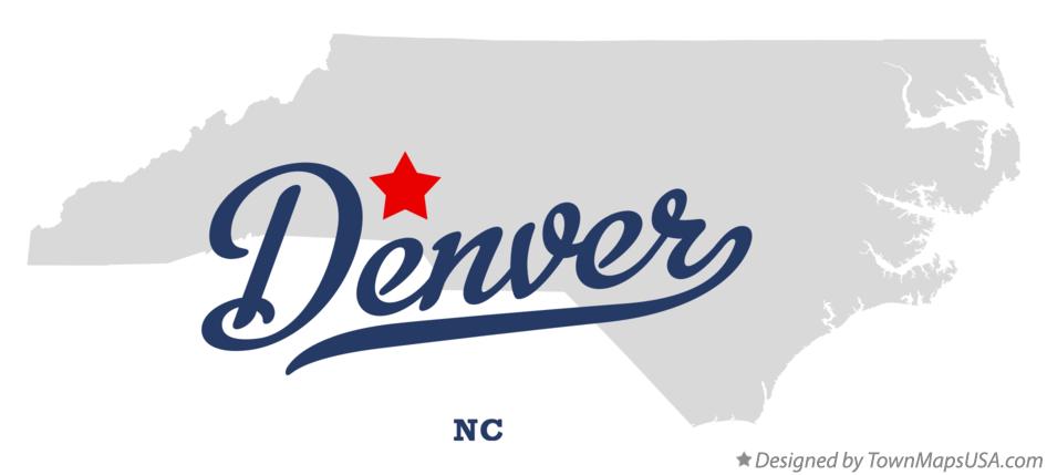 Map Of Denver Nc Map of Denver, NC, North Carolina