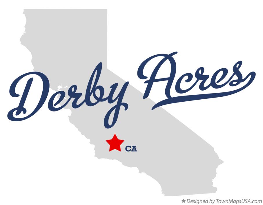 Map of Derby Acres, CA, California