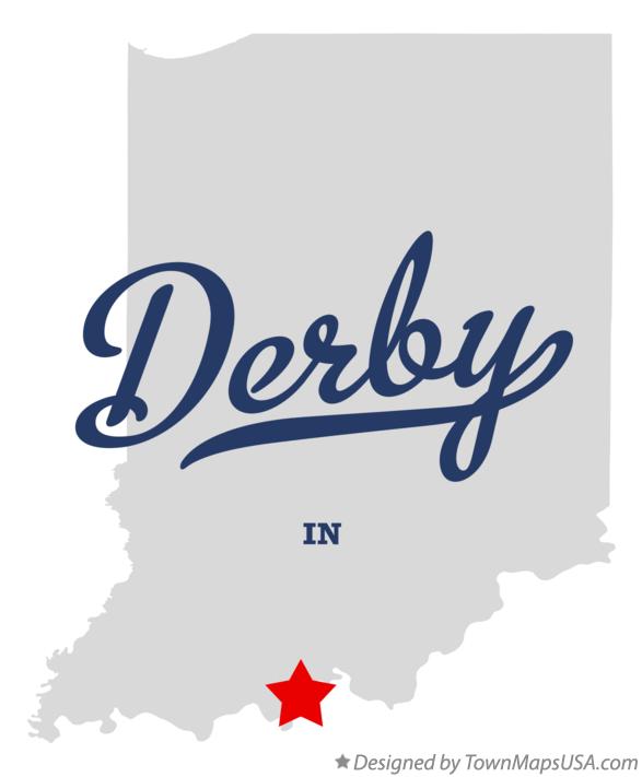 Map of Derby, IN, Indiana