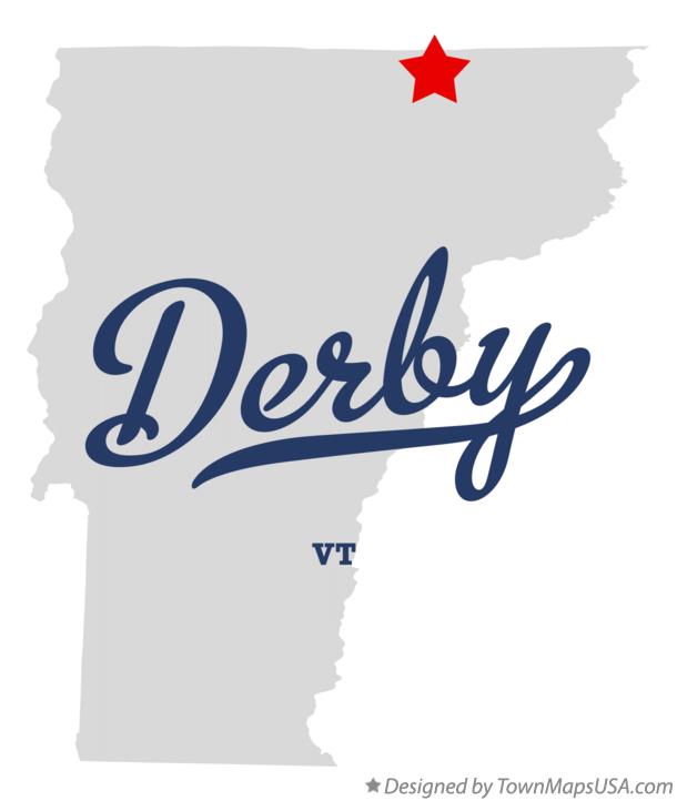 Map of Derby, VT, Vermont