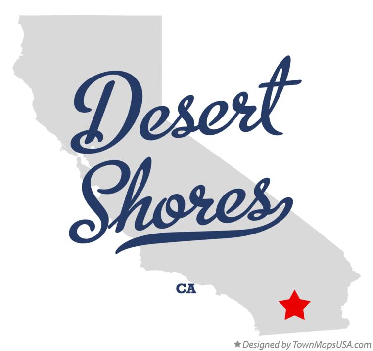 Map of Desert Shores, CA, California