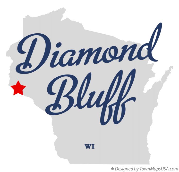 Map of Diamond Bluff, WI, Wisconsin