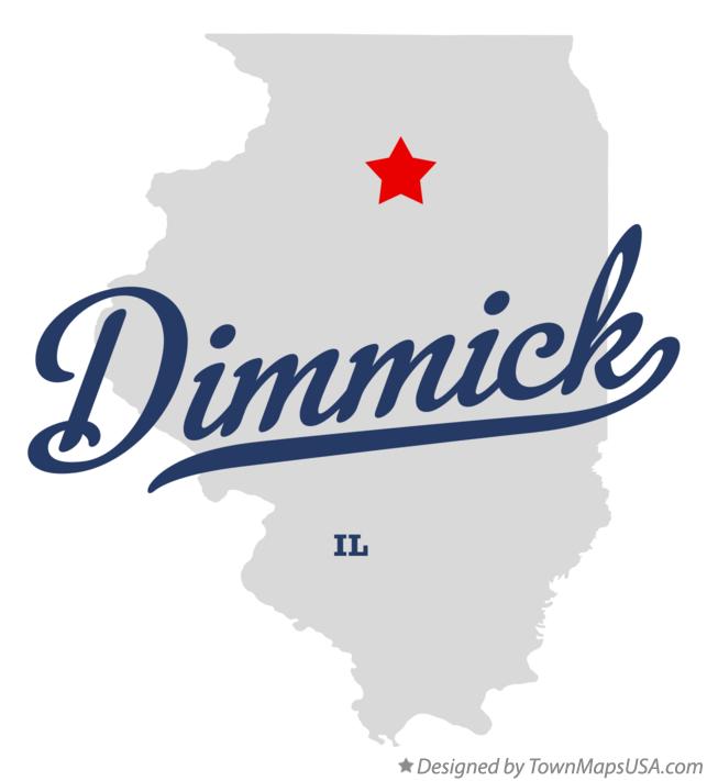 Map of Dimmick, IL, Illinois