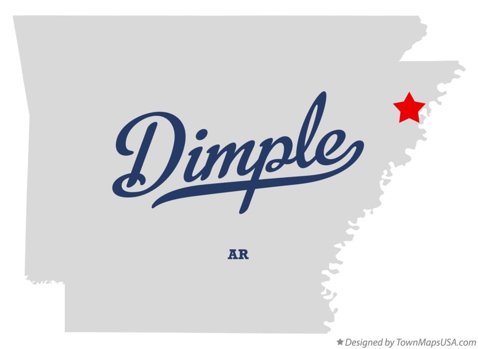 Map of Dimple, AR, Arkansas
