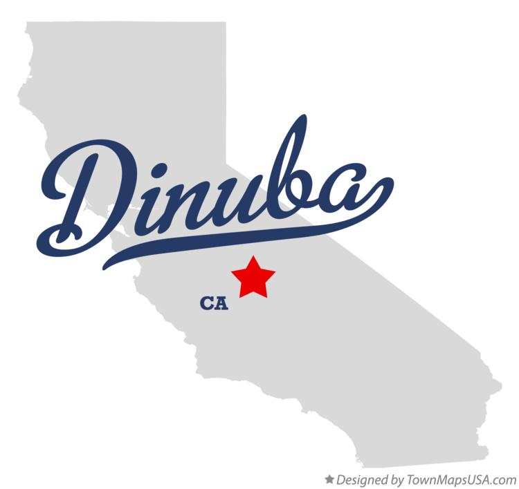 Map of Dinuba, CA, California