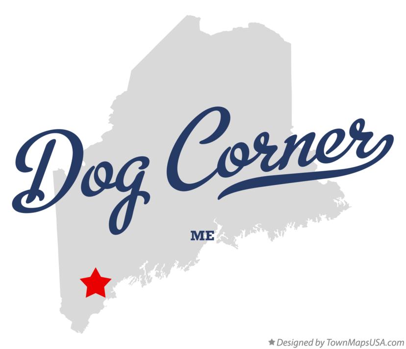 Map of Dog Corner, ME, Maine
