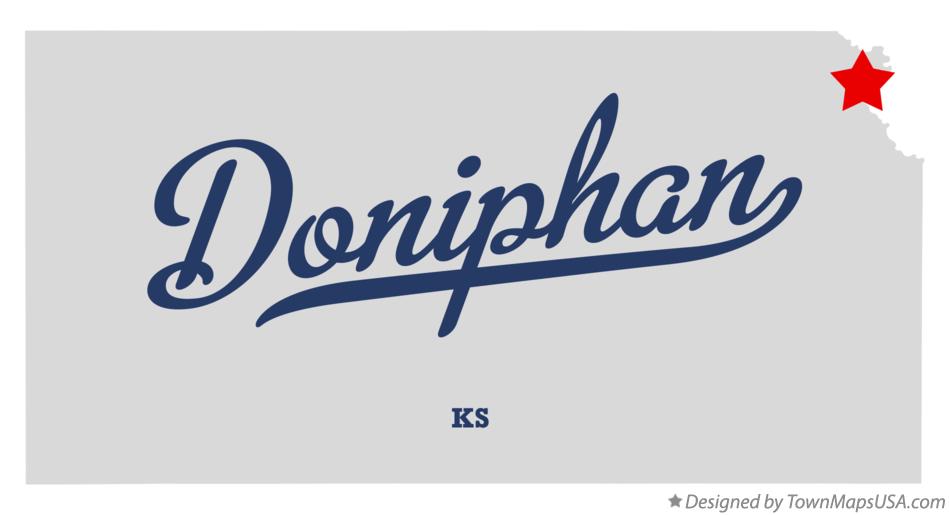 Map of Doniphan, KS, Kansas