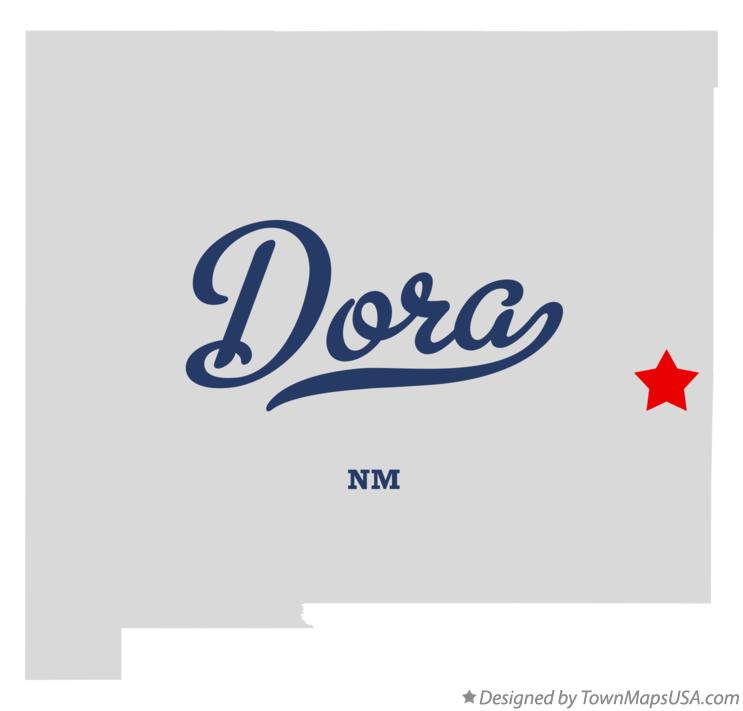 Map of Dora, NM, New Mexico
