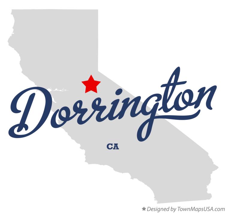 Map of Dorrington, CA, California