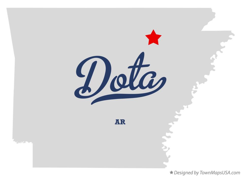 Map of Dota, AR, Arkansas