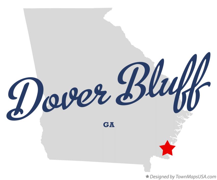 Map of Dover Bluff, GA,