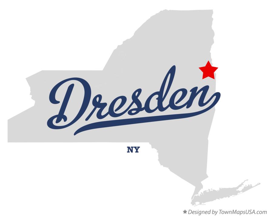Map of Dresden, Washington County, NY, New York