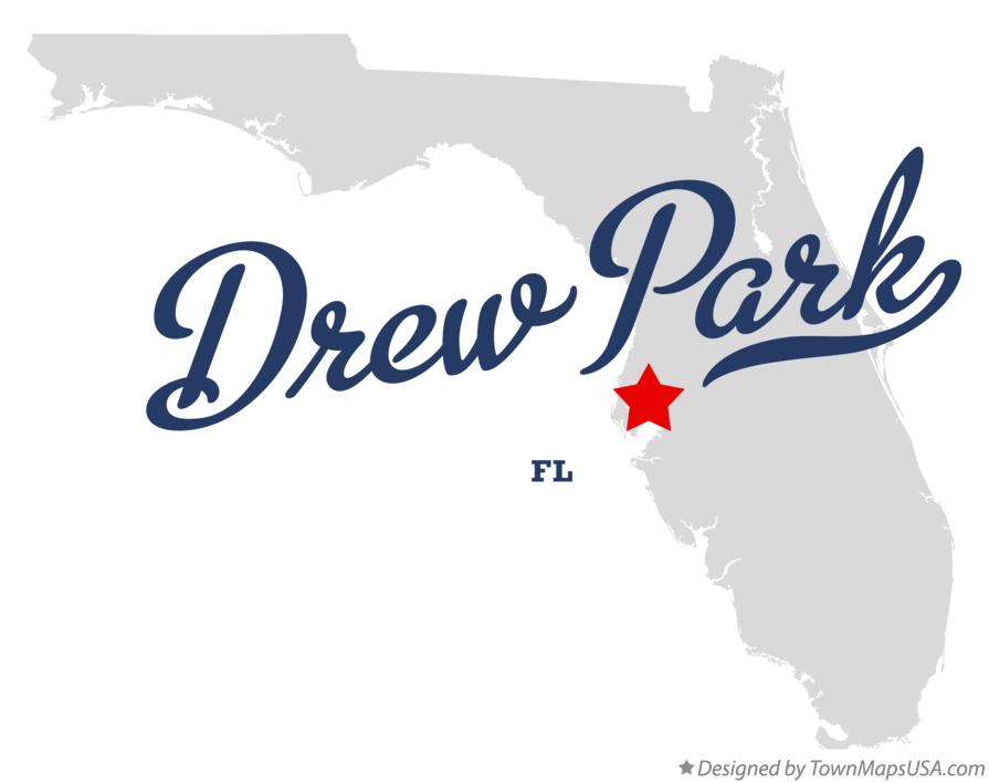 Map of Drew Park, FL, Florida