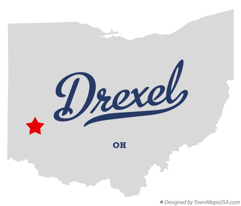 Map of Drexel, OH, Ohio
