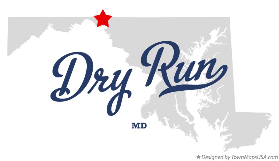 Map of Dry Run, MD, Maryland