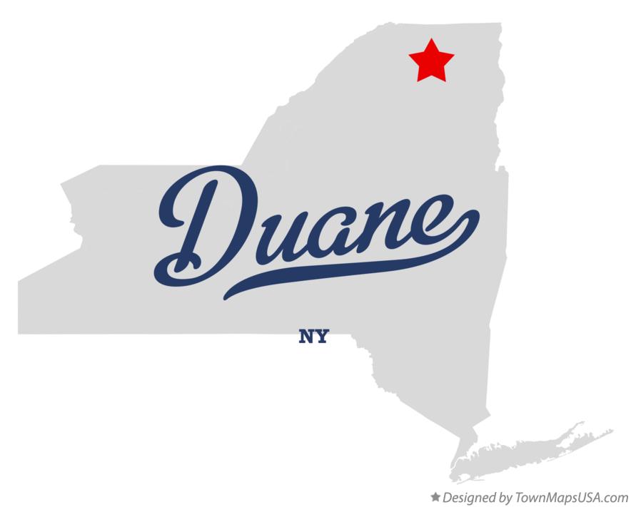 Map of Duane, NY, New York