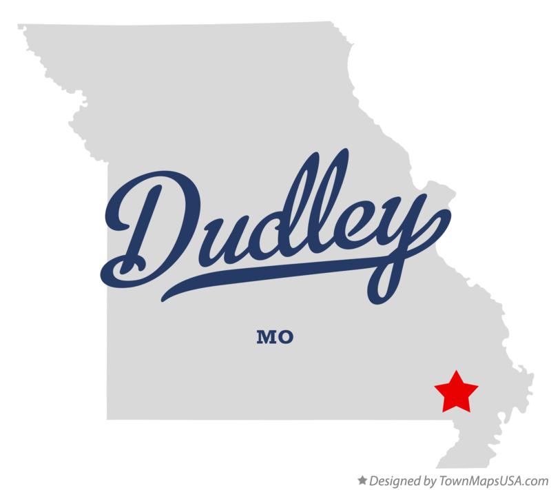 Map of Dudley, MO, Missouri
