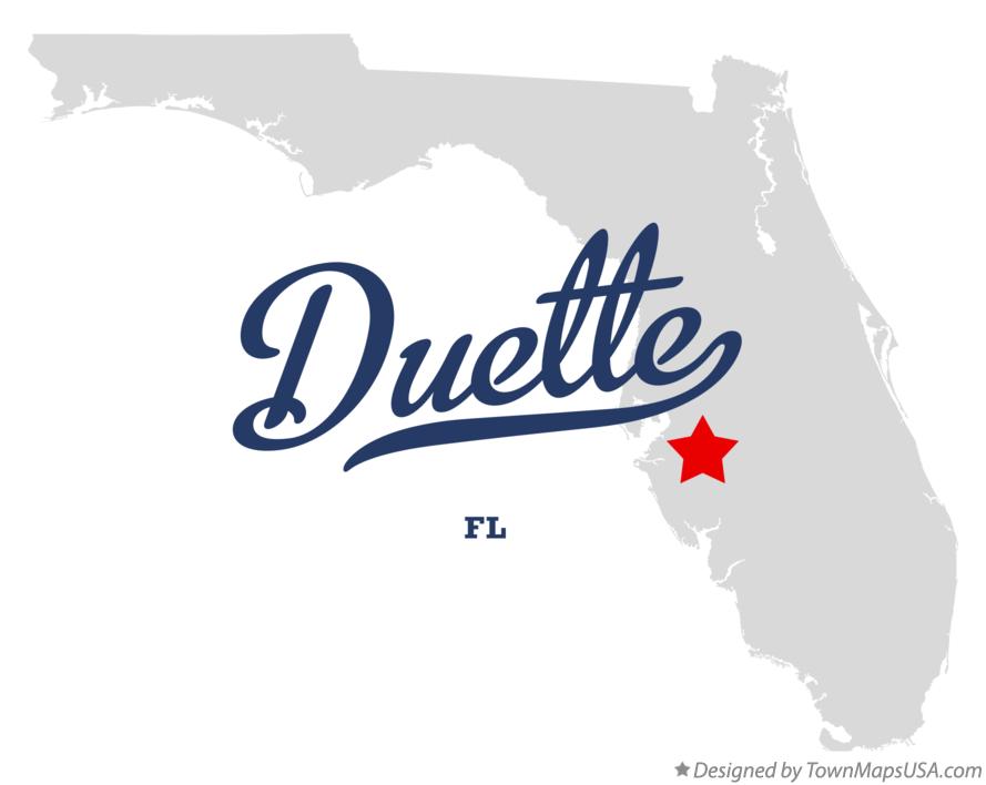 Map of Duette, FL, Florida