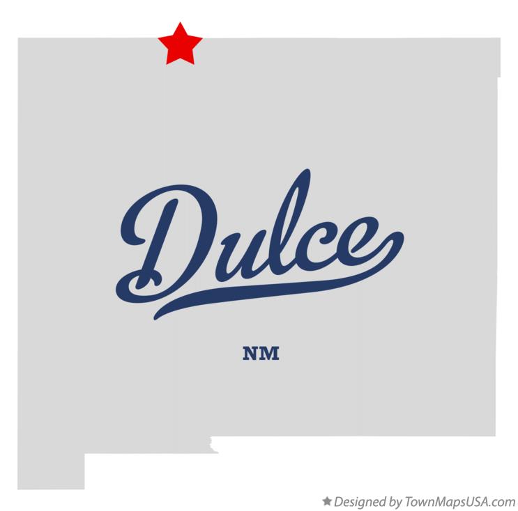 Map of Dulce, NM, New Mexico