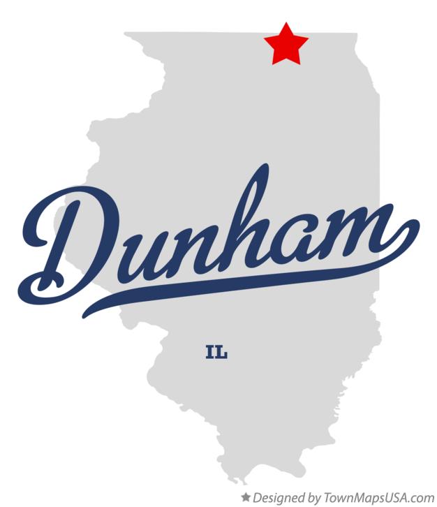 Map of Dunham, IL, Illinois