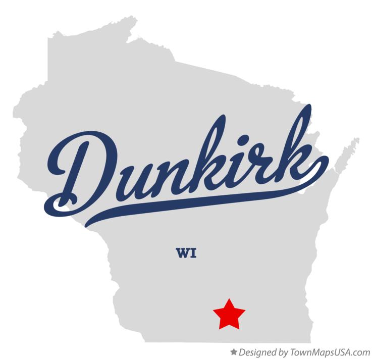 Map of Dunkirk, WI, Wisconsin