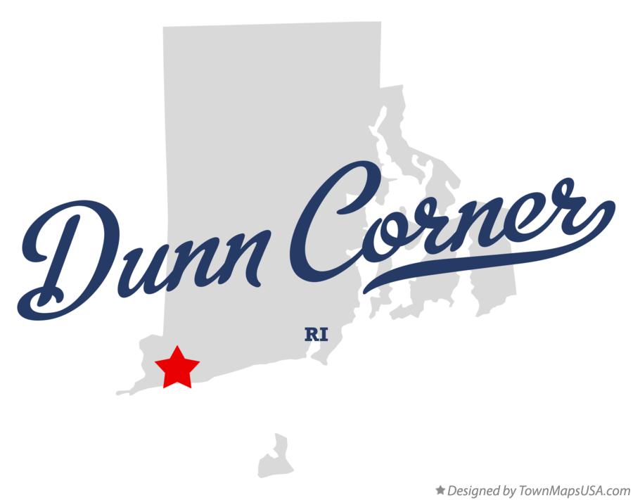 Map of Dunn Corner, RI, Rhode Island