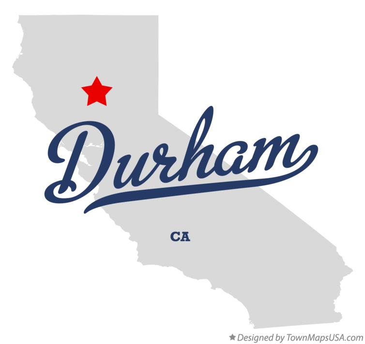 Map of Durham, CA, California
