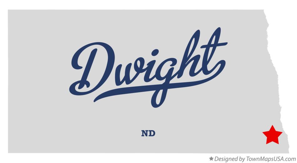Map of Dwight, ND, North Dakota