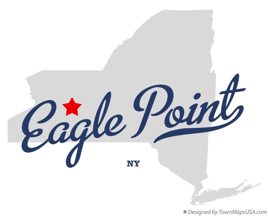 Map of Eagle Point, NY, New York