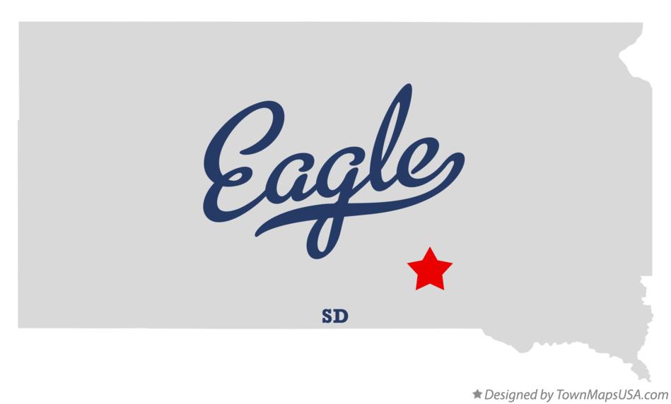 Map of Eagle, Brule County, SD, South Dakota