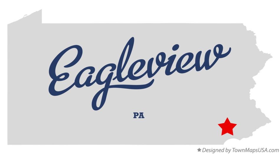 Map of Eagleview, PA, Pennsylvania