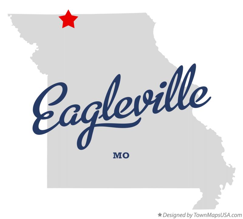 Map of Eagleville, MO, Missouri