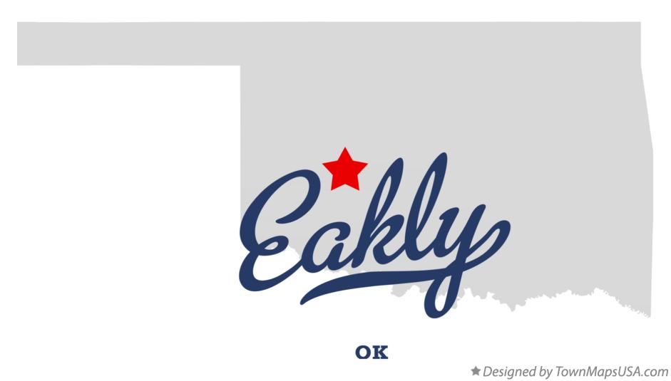 Map of Eakly, OK, Oklahoma