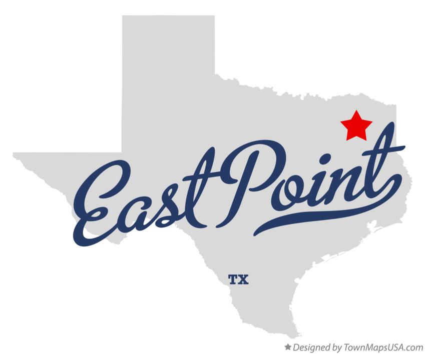 Map of East Point, TX, Texas