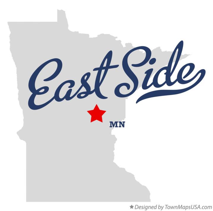 Map of East Side, MN, Minnesota