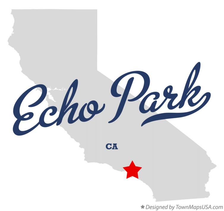 Map of Echo Park, CA, California