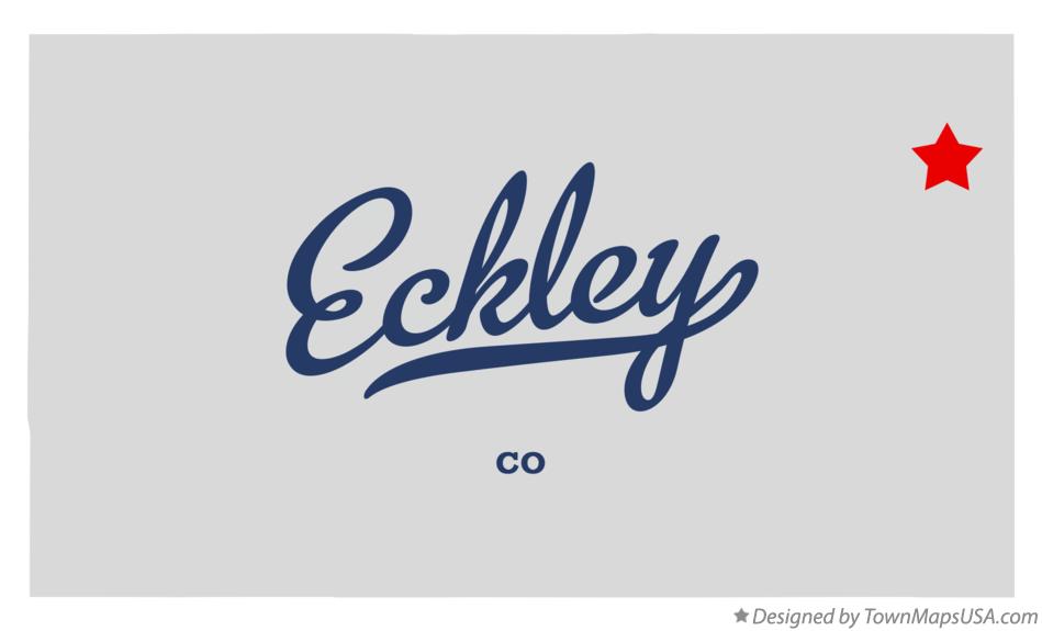 Map of Eckley, CO, Colorado