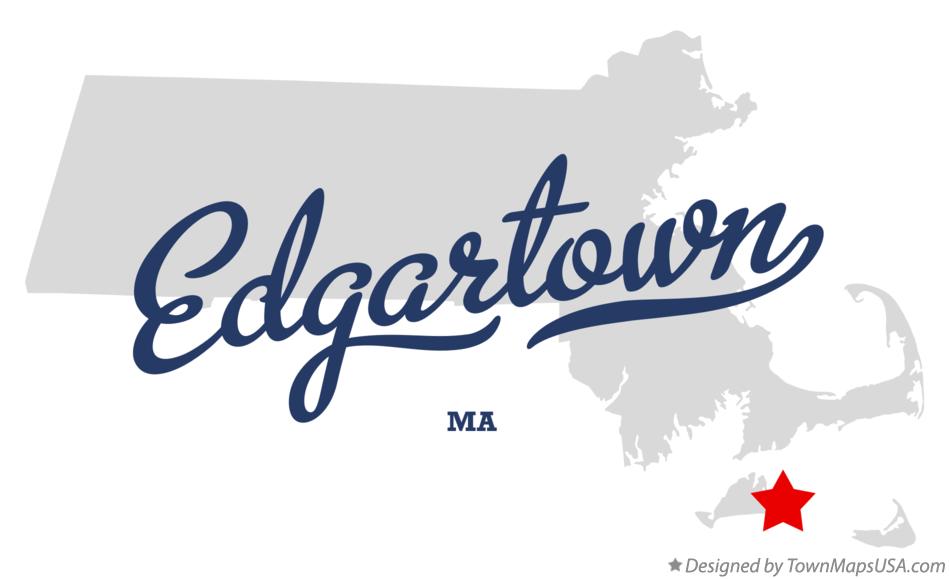 Map of Edgartown, MA, Massachusetts
