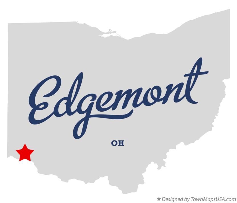 Map of Edgemont, OH, Ohio