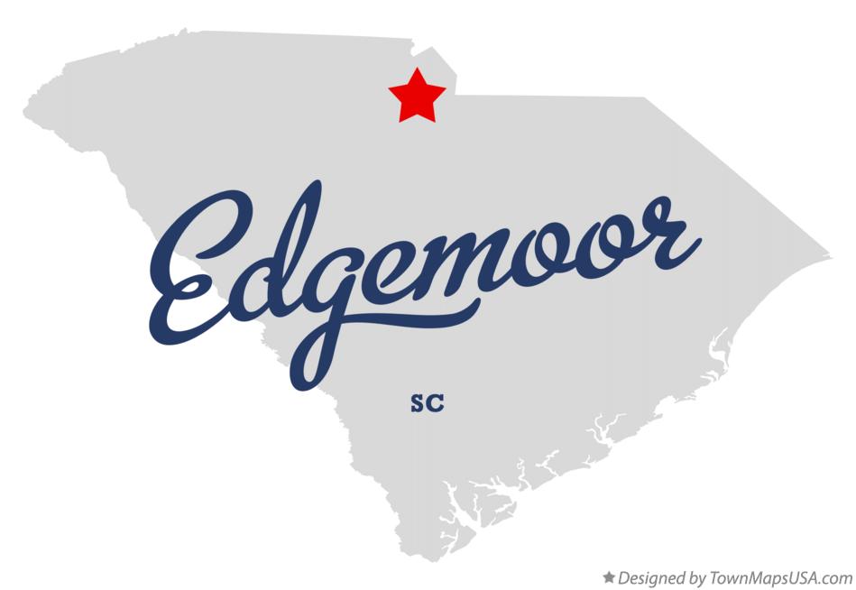 Map of Edgemoor, SC, South Carolina