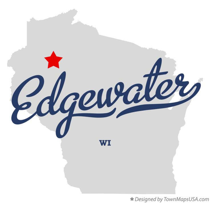 Map of Edgewater, WI, Wisconsin