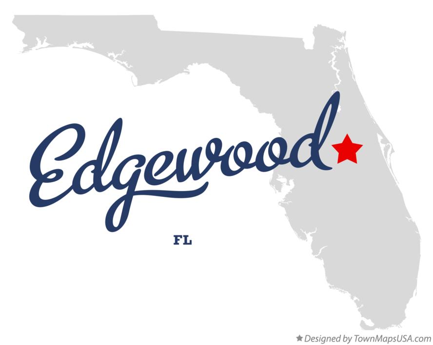 Map of Edgewood, FL, Florida
