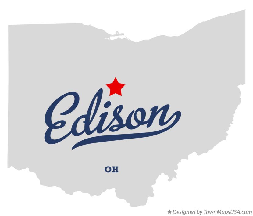 Map of Edison, OH, Ohio