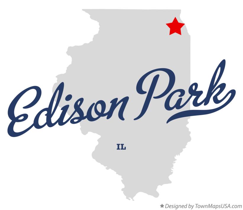Map of Edison Park, IL, Illinois