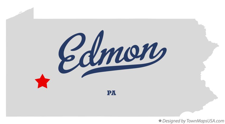 Map of Edmon, PA, Pennsylvania