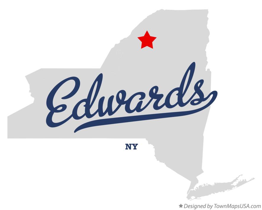 Map of Edwards, NY, New York