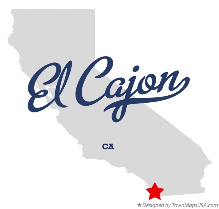 Map of El Cajon, CA, California