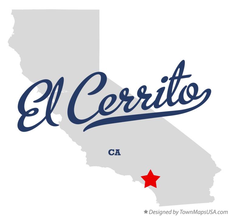 Map of El Cerrito, Riverside County, CA, California