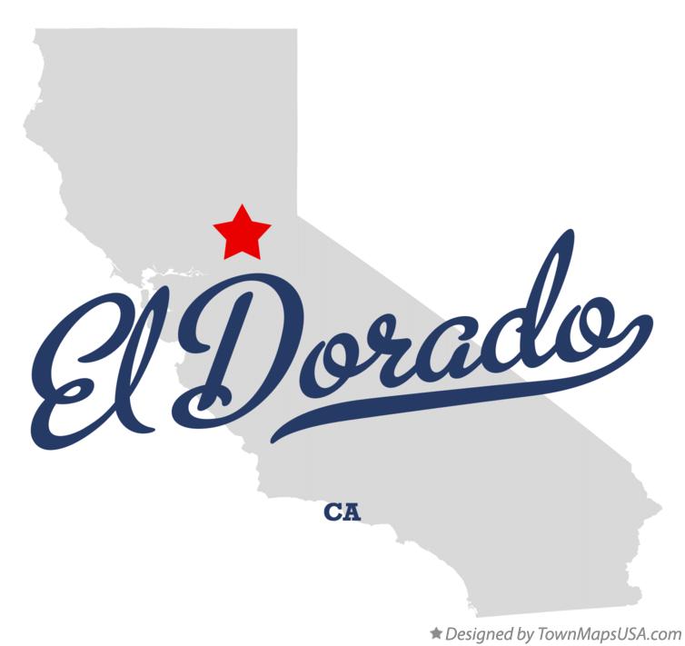 Map of El Dorado, CA, California