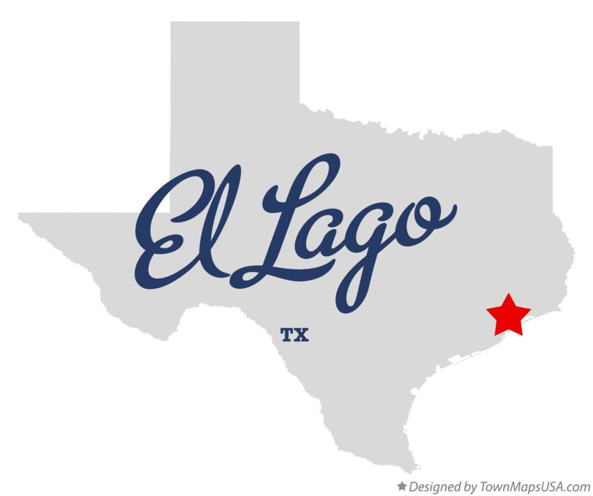 Map of El Lago, TX, Texas